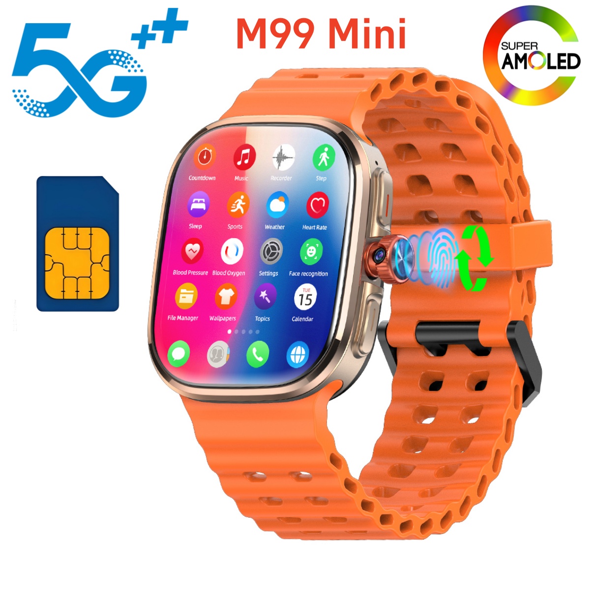 Smartwatch Face - M99 Mini Smartwatch 5G Android 13.0