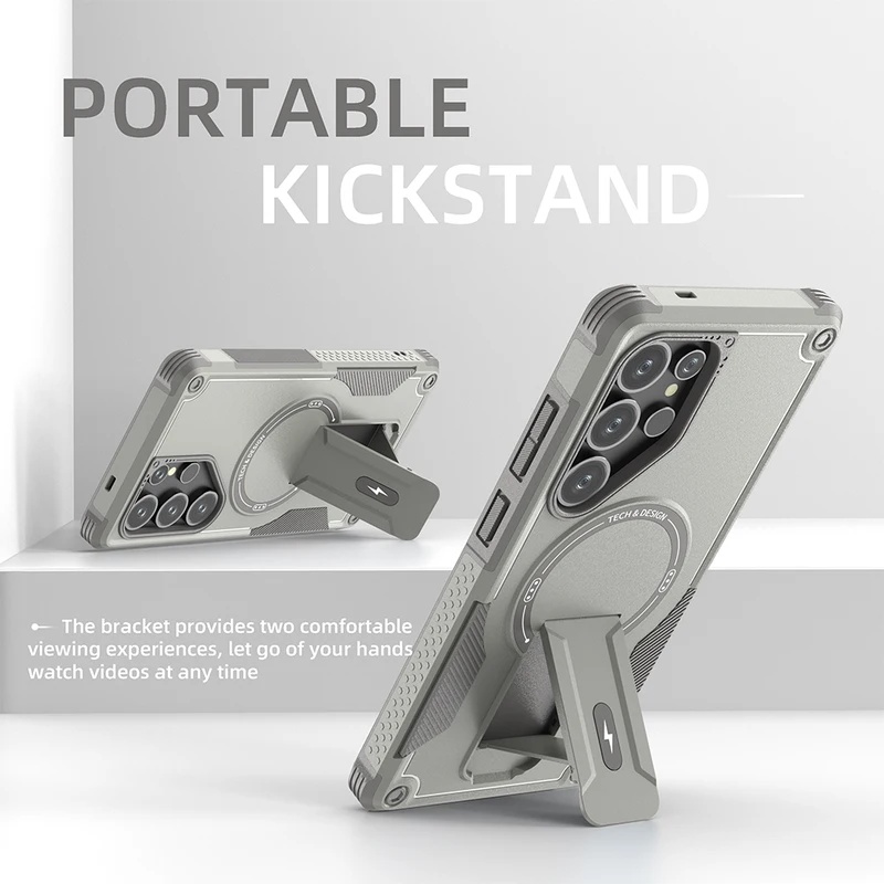 Magnetic Charging Stand - Fold Stand Holder Magnetic Armor Case