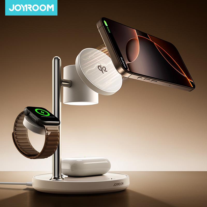 Smartwatch Ac - Joyroom 4-in-1 Magnetic Charging Station for