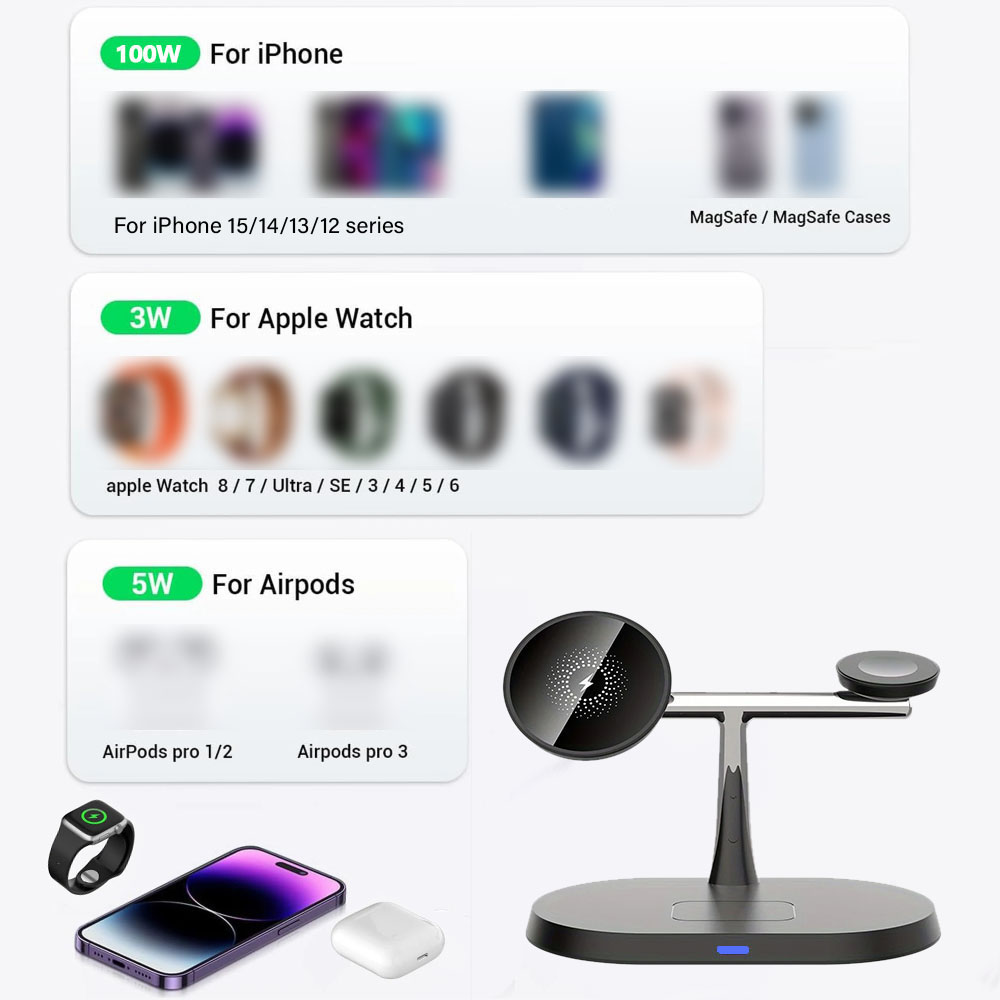 3 in 1 Magnetic Wireless Charg - Smartwatch Ac 评论和价格
