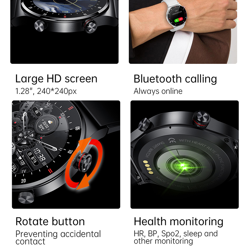 GPS ECG+PPG Bluetooth Call Sma - Smartwatch Face 评论和价格