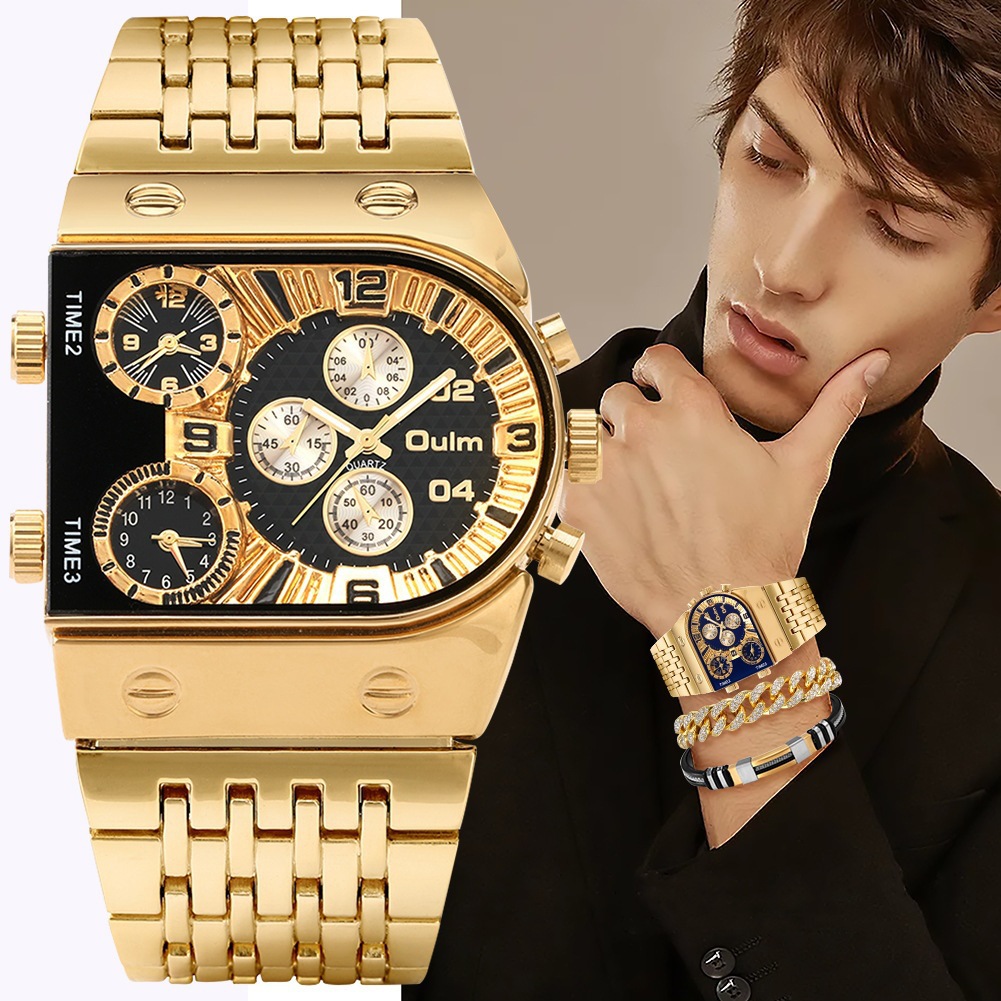 Men's luxury rectangular gold  - Smartwatch Face 评论和价格