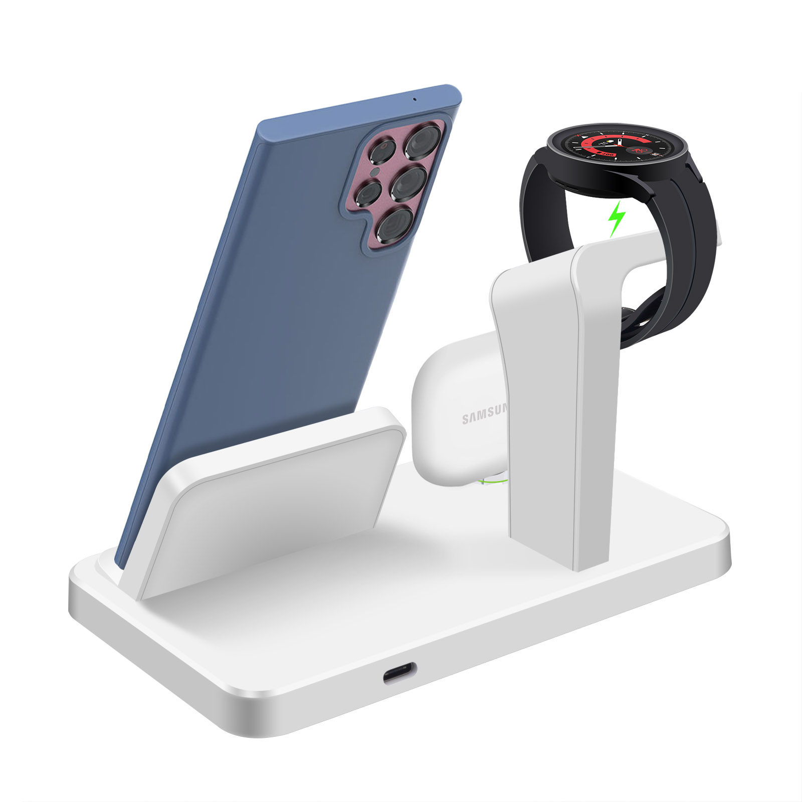 Desk 3 in 1 Type C Port Wirele - Smartwatch Ac 评论和价格