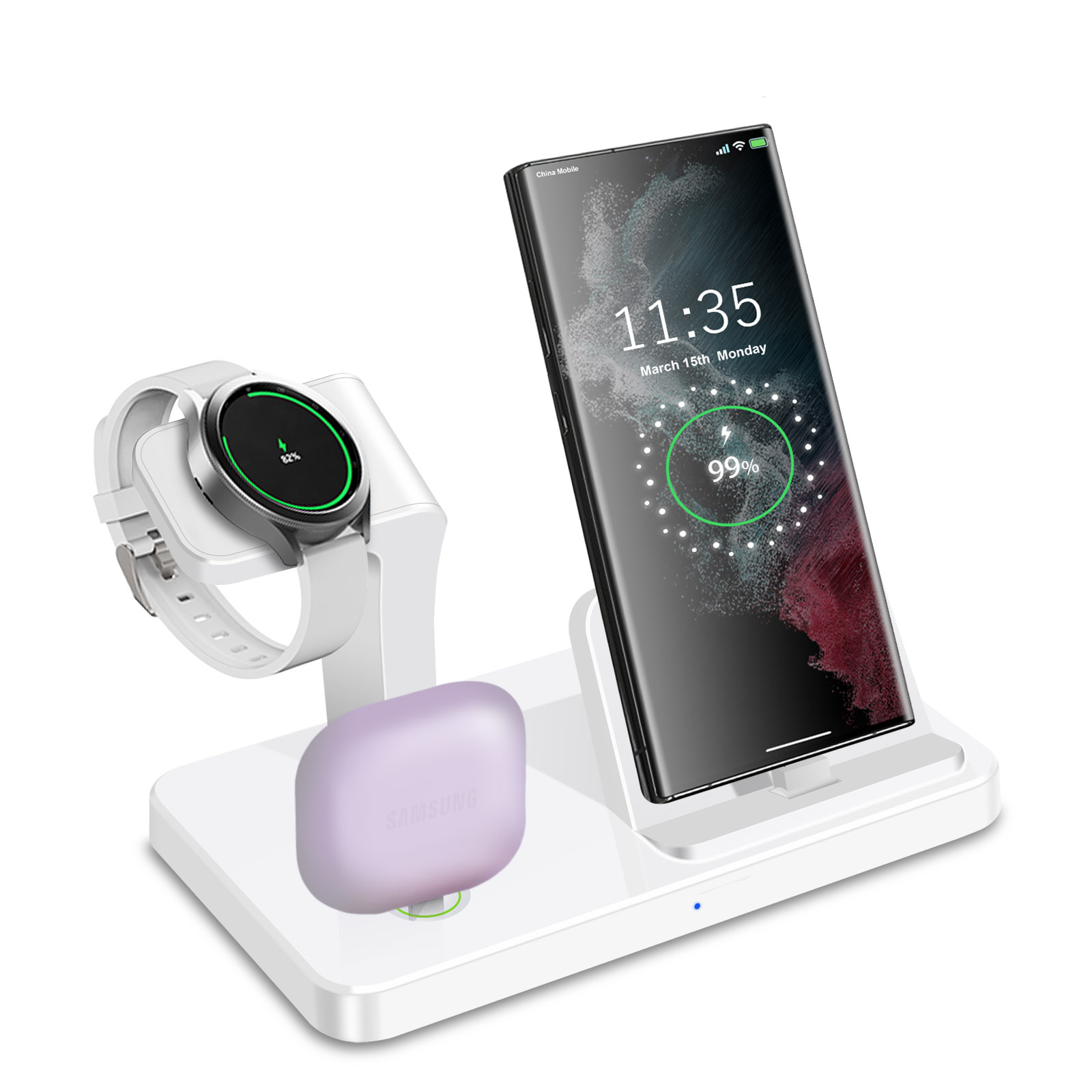 Desk 3 in 1 Type C Port Wirele - Smartwatch Ac 评论和价格