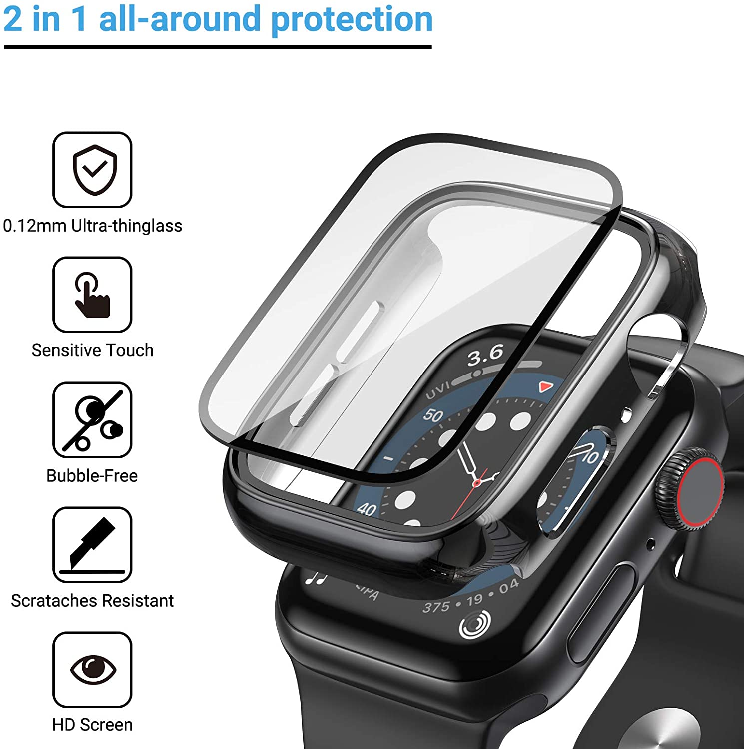 Glass+cover For Apple Watch Ca - Smartwatch Band Accessories 评论和价格