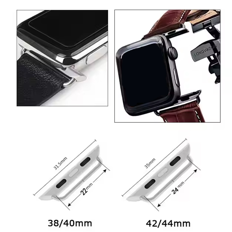 2pcs Stainless Steel Connector - Watch Band Connector 评论和价格