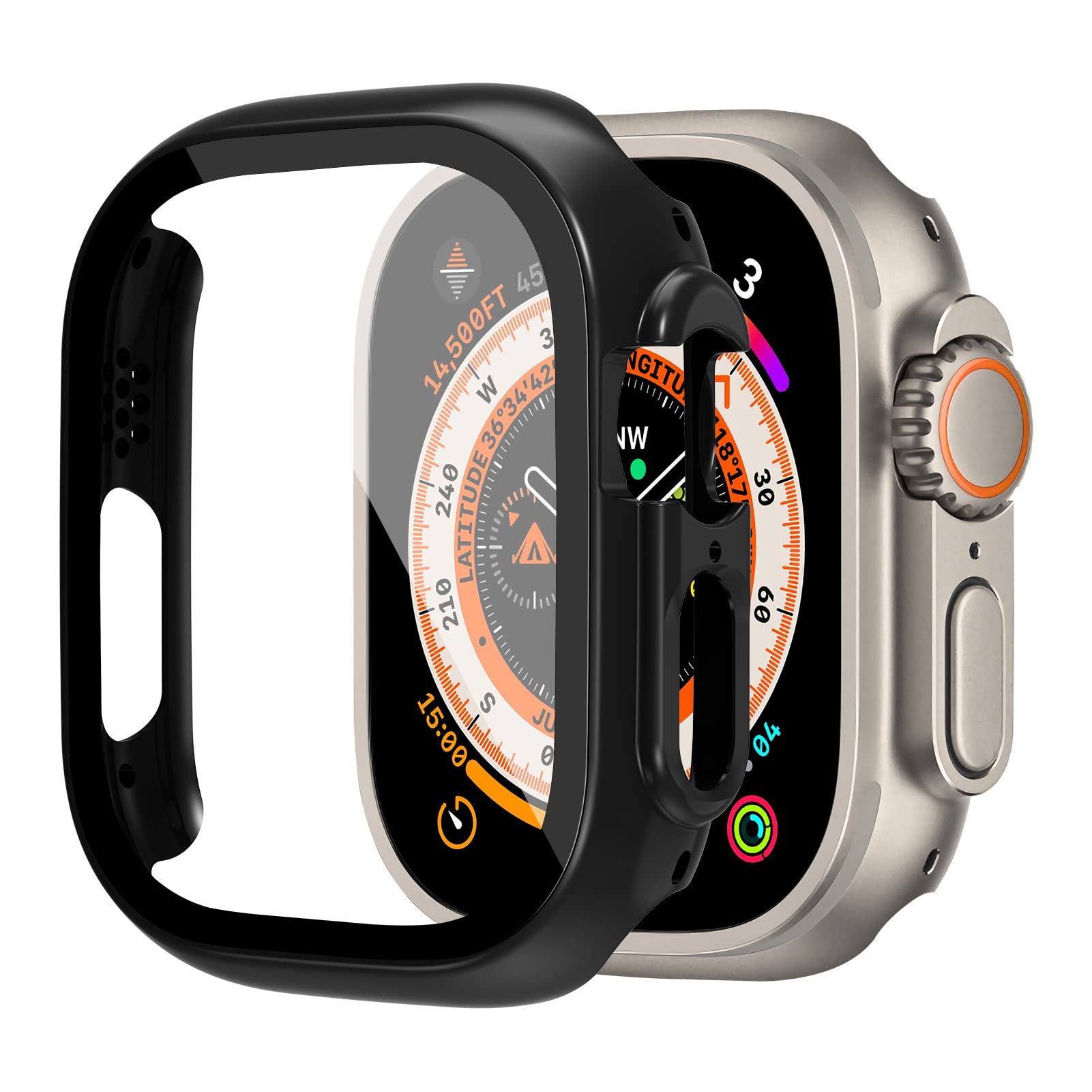 Glass+case For Apple Watch Ult - Smartwatch Band Accessories 评论和价格