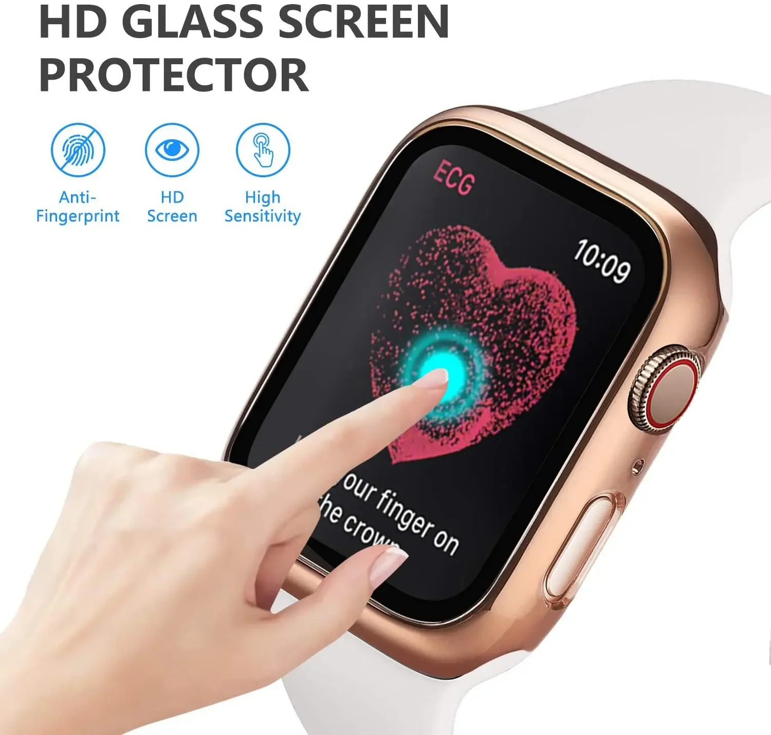Tempered Glass+cover For Apple - Garmin Smartwatch Accessories 评论和价格