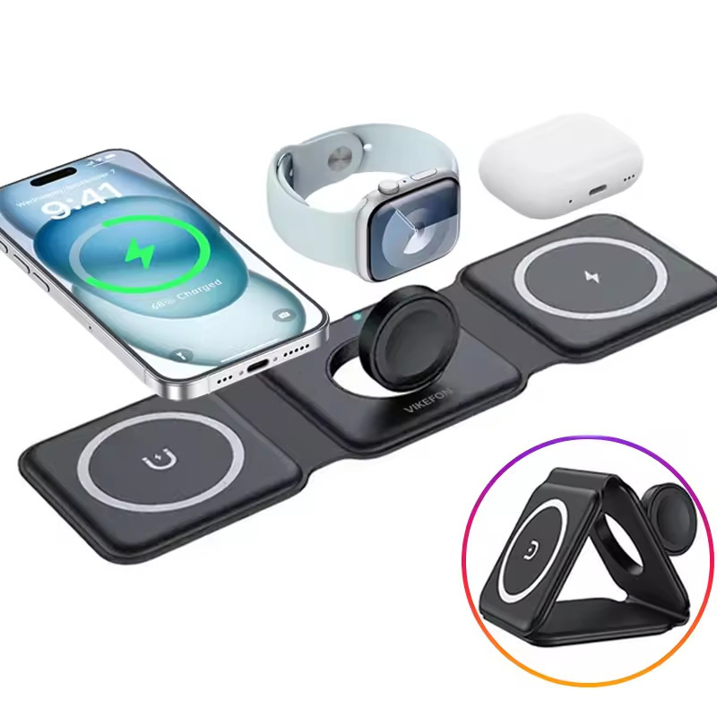 3-in-1 Magnetic Folding Wirele - Smartwatch Ac 评论和价格