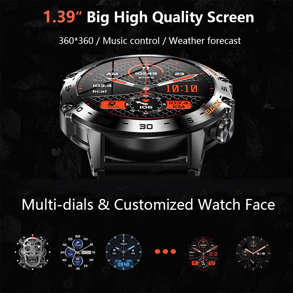 MEVADEN Steel 1.39 inch Men Lu - Smartwatch Face 评论和价格