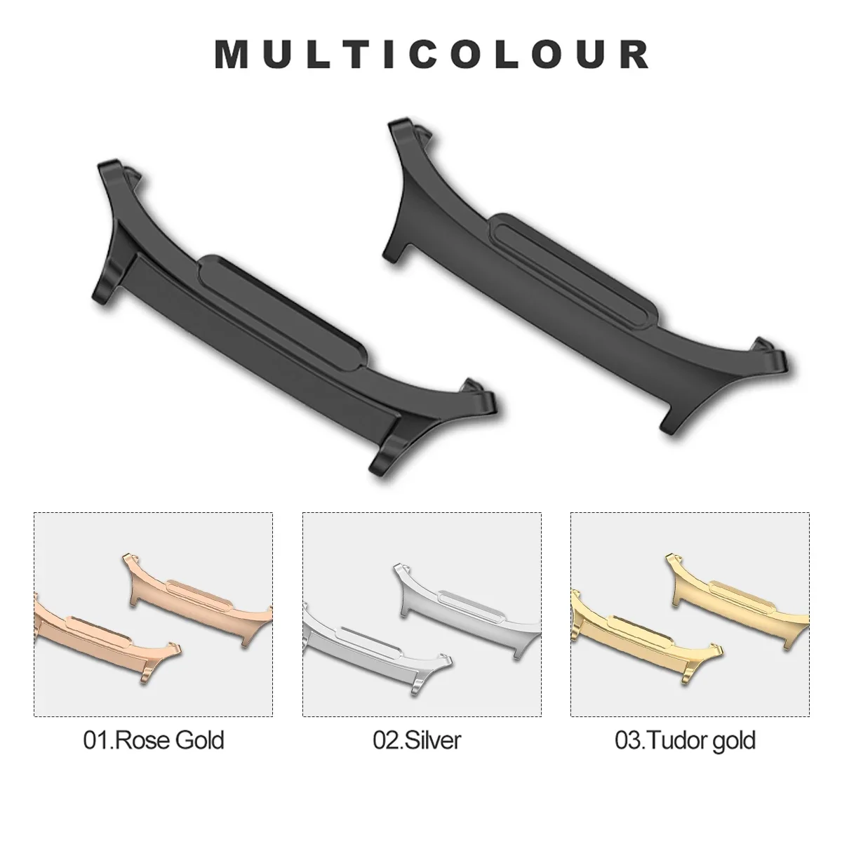 2pcs Metal Adapter Watch Band  - Watch Band Connector 评论和价格
