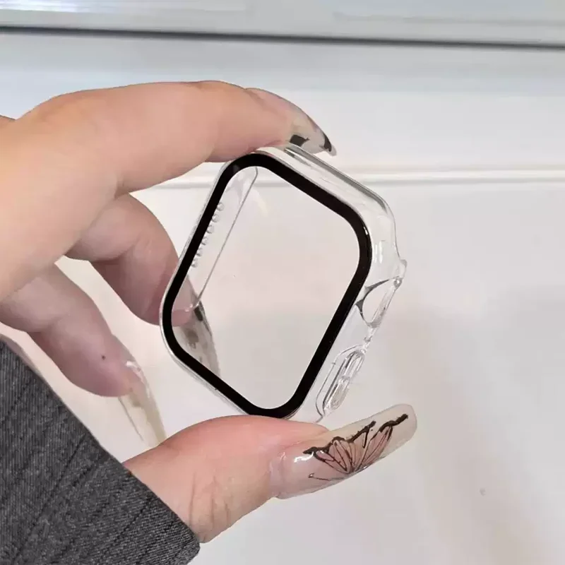 Glass + Case for Apple Watch 4 - Smartwatch Band Accessories 评论和价格