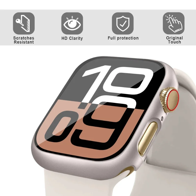 Glass + Case for Apple Watch 4 - Smartwatch Band Accessories 评论和价格