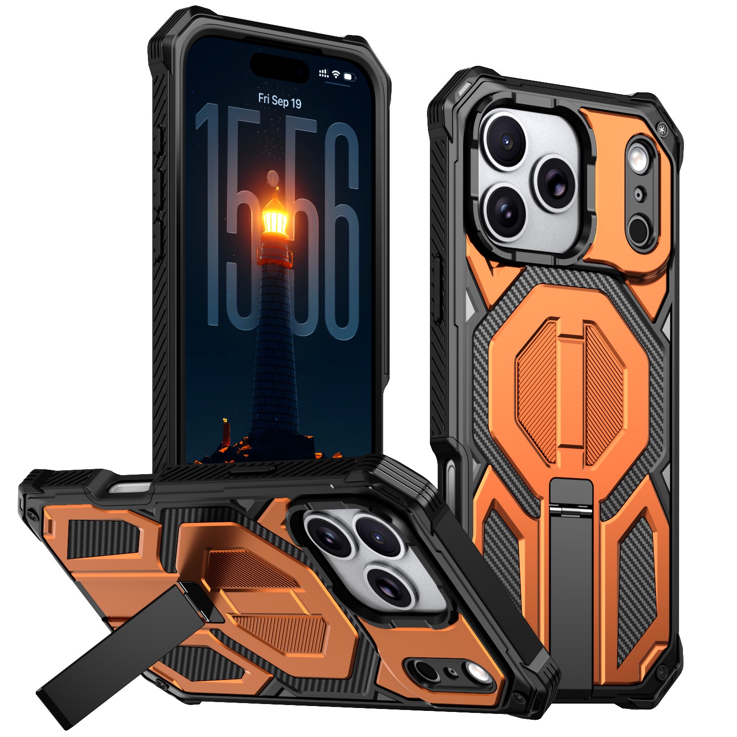 Armor Case For iphone 18 17 Pr - Magnetic Charging Stand 评论和价格
