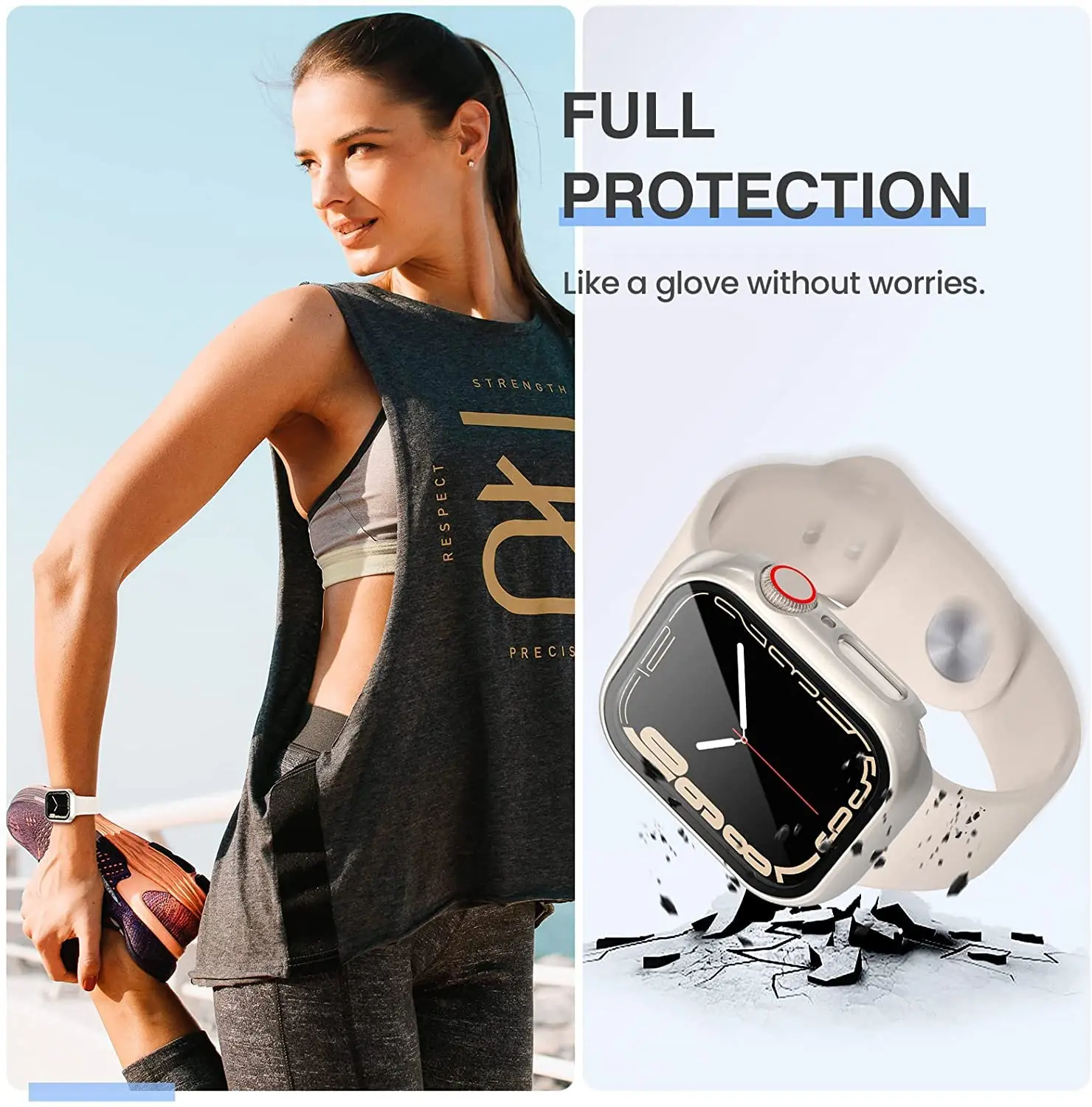 3 Pack Tempered Glass Cover fo - Smartwatch Band Accessories 评论和价格
