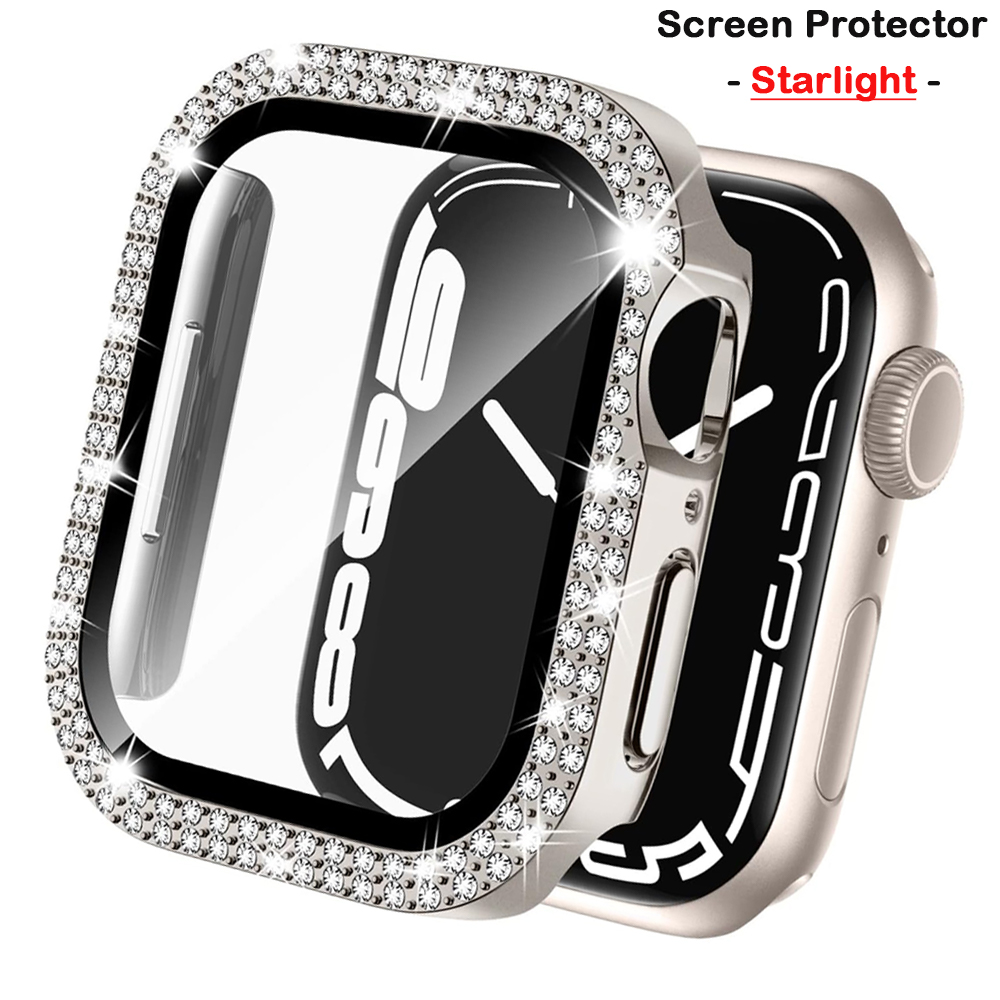 Diamond Cover For Apple watch  - Smartwatch Band Accessories 评论和价格