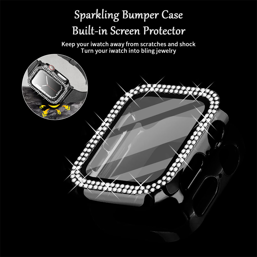Diamond Cover For Apple watch  - Smartwatch Band Accessories 评论和价格