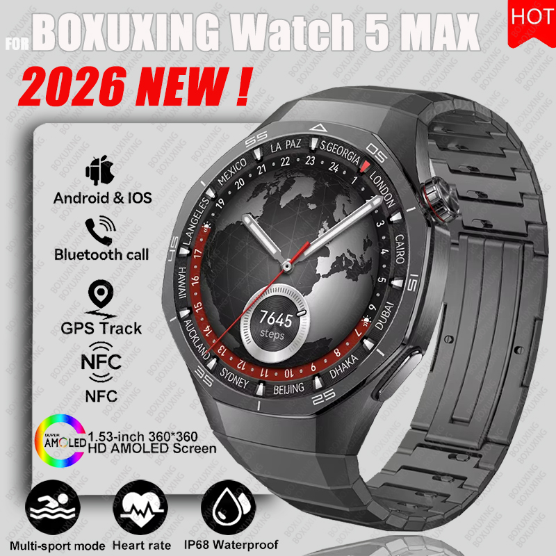 2026 New BOXUXING Watch 5 MAX  - Smartwatch Face 评论和价格