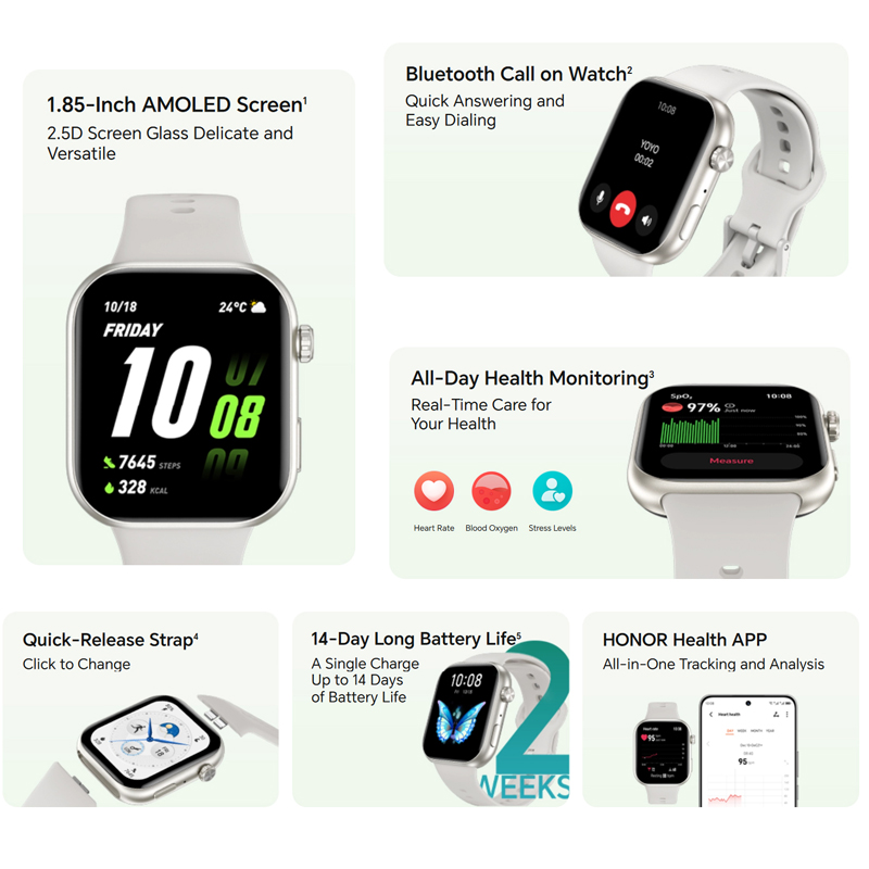 HONOR CHOICE Watch 2i Global V - Smartwatch Face 评论和价格