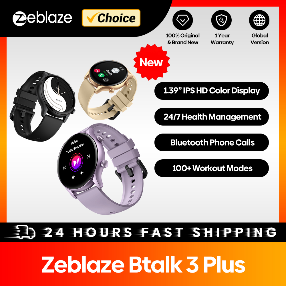 New Zeblaze Btalk 3 Plus Voice - Smartwatch Face 评论和价格