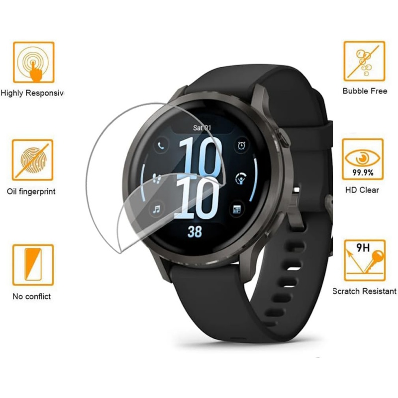 1-3PCS Soft Screen Protector F - Garmin Smartwatch Accessories 评论和价格
