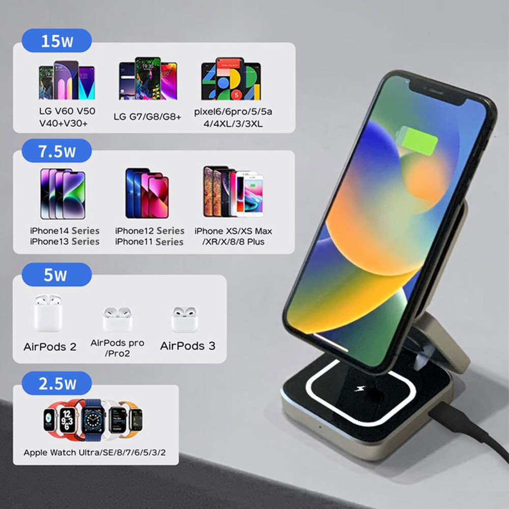 Foldable Magnetic Wireless Cha - Smartwatch Ac 评论和价格