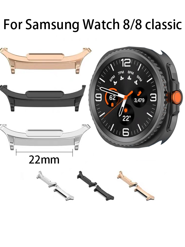 22mm WatchBand Connector for s - Smartwatch Band Accessories 评论和价格