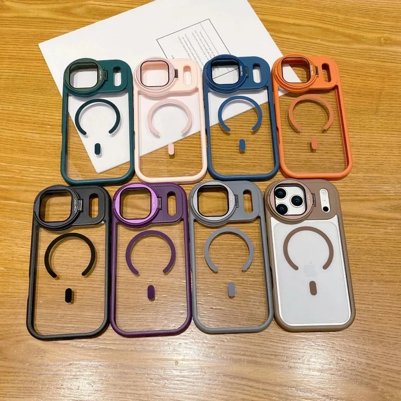 Clear Camera Stand Back Cover  - Magnetic Charging Stand 评论和价格